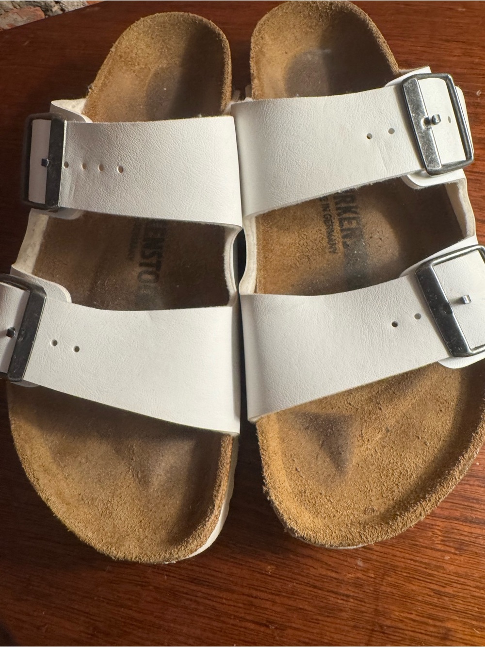 Birkenstock Arizona White Sandals EU 38 US 7–7.5 - Picture 7 of 9